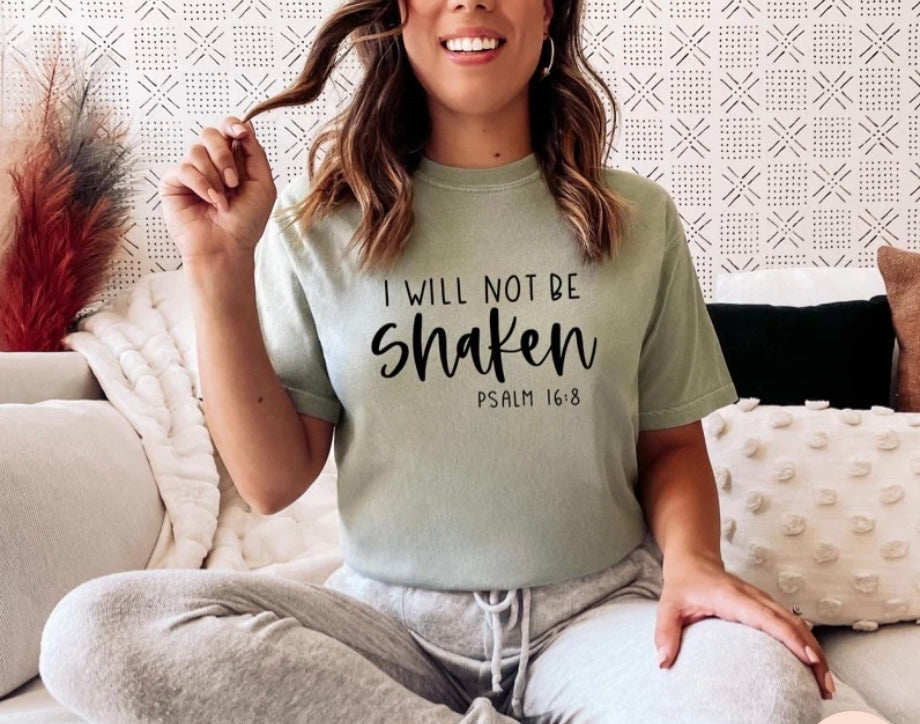 I will not be shaken Psalm 16:8