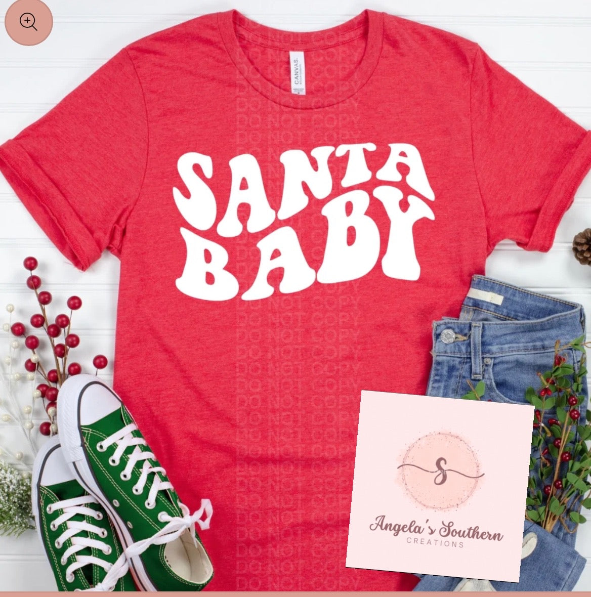 Santa Baby (White Lettering)
