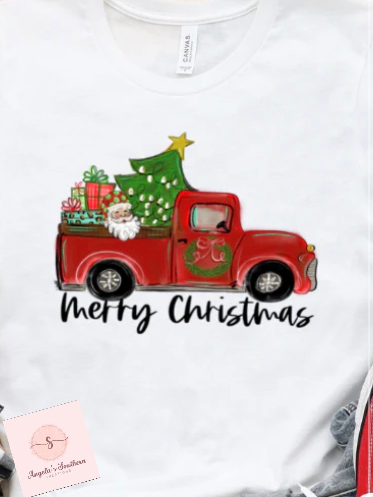 Red truck Merry Christmas 🎄