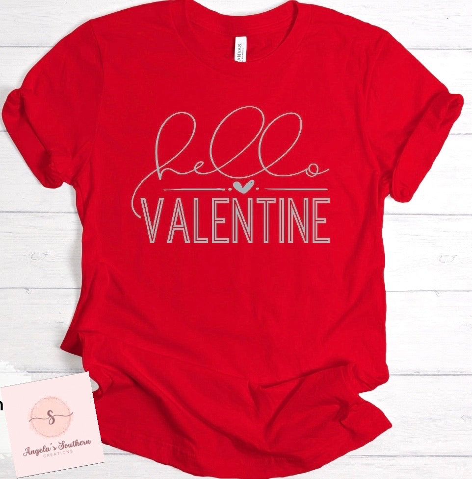 Hello Valentine (Silver Ink)