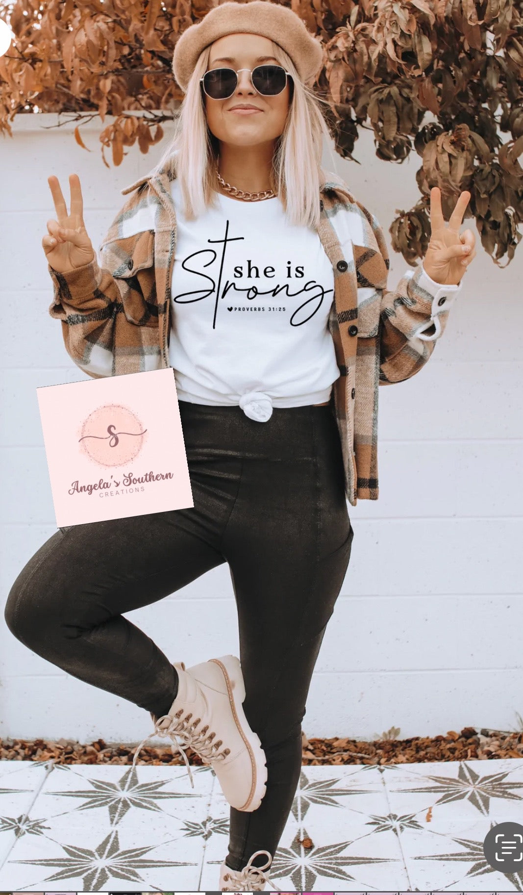 She is strong Proverbs 31:25