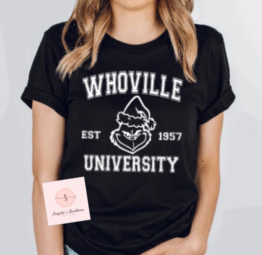 Whoville University (white lettering)